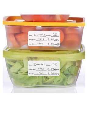 500 food meal prep dissolvable sticker labels